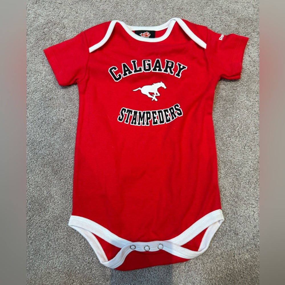 Reebok Red Baby Onesie with CFL Logo